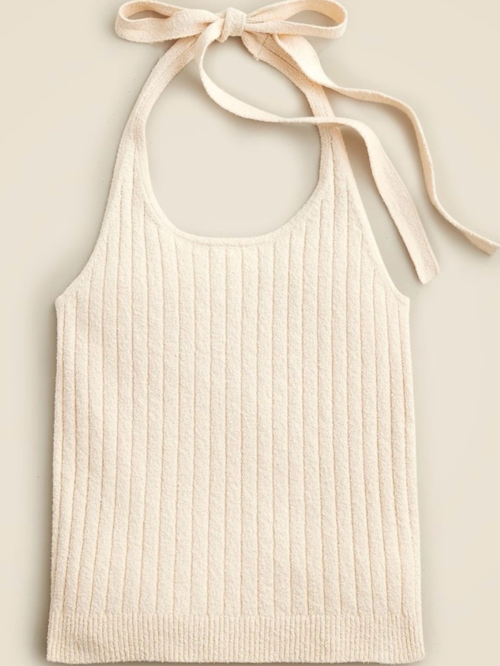 j. crew fine boucle halter neck top nwt